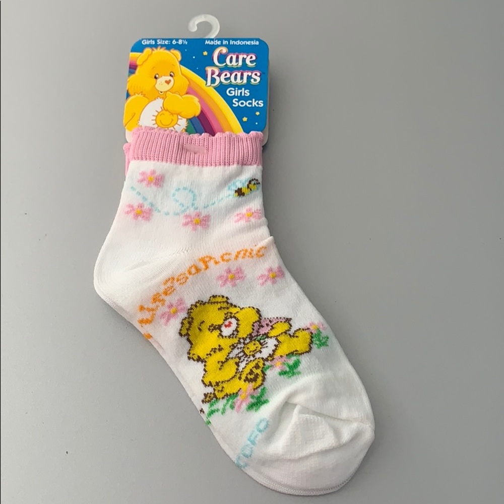 🩷  Care Bears Girls Socks Cheer Bear Cute Vintage Cartoon Ankle Socks